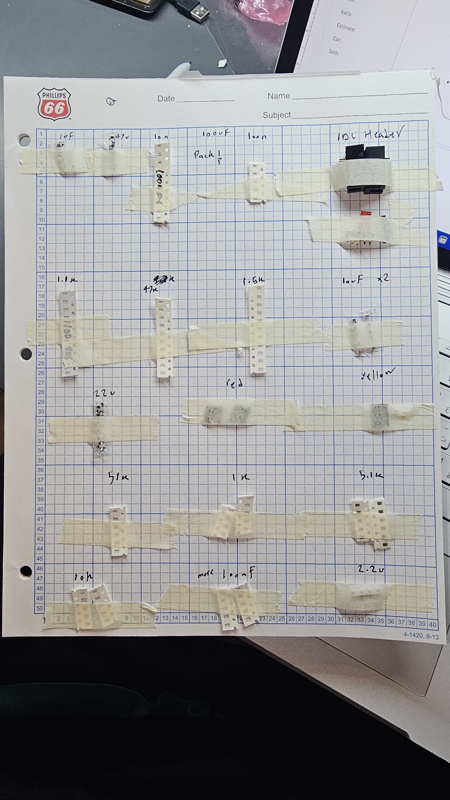 Organized components